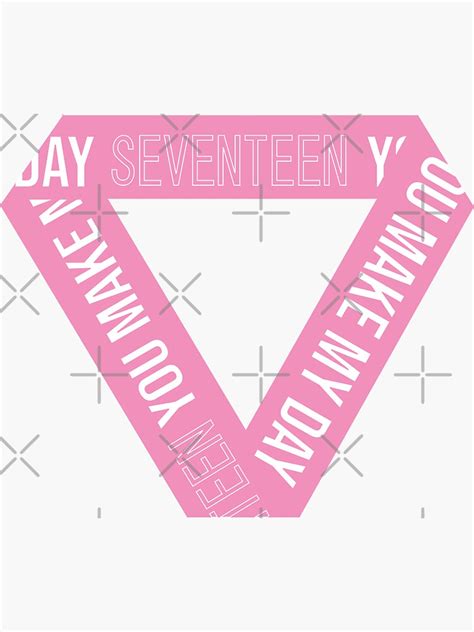 Seventeen You Make My Day Logo Sticker For Sale By Pickmekshop