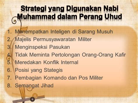 Strategi Perang Badar Dan Uhud