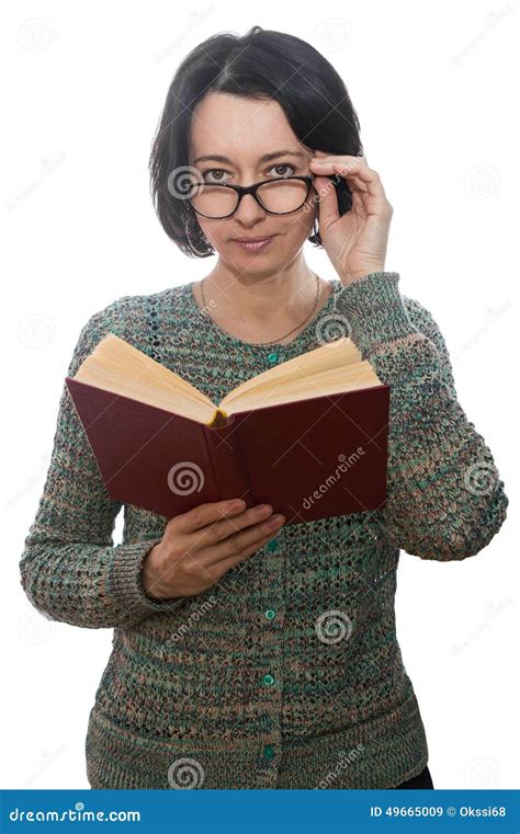 Woman Reading A Book Stock Image Image Of Face People 49665009