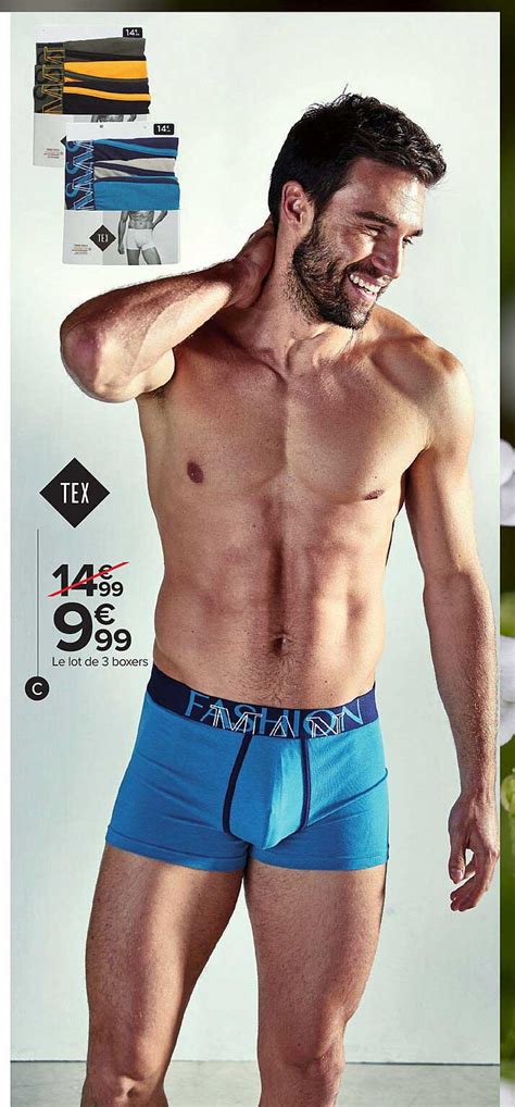 Offre Le Lot De Boxers Tex Chez Carrefour