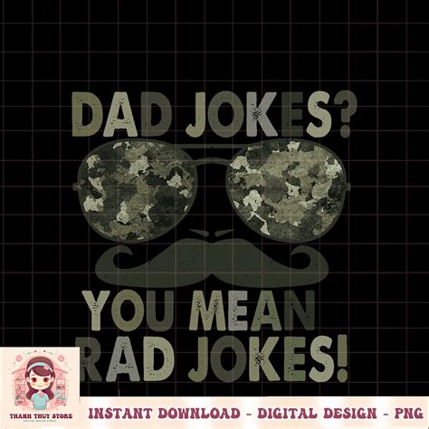 Dad Jokes You Mean Rad Jokes Funny Father Day Vintage PNG Do Inspire