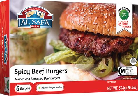 Spicy Beef Burger Shop Al Safa Foods