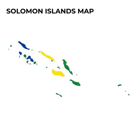 Premium Vector | Solomon islands flag map design illustration of ...