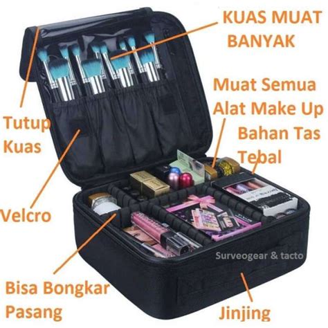 Jual Tas Organizer Koper Profesional Makeup Kosmetik Multifungsi Di