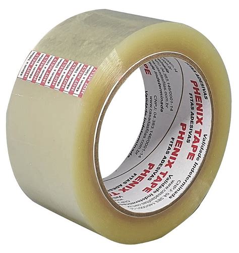 Fita Adesiva Transparente Hot Melt 48mm X 100m Phenix Tape Casa Das