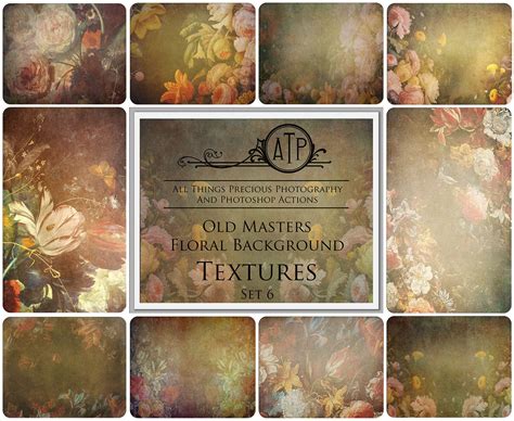 80 Fine Art Textures Floral Background Bundle No 28 Old Etsy