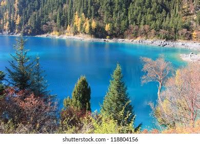 Jiuzhaigou Valley Scenic Historic Interest Area Stock Photo 118804156 ...