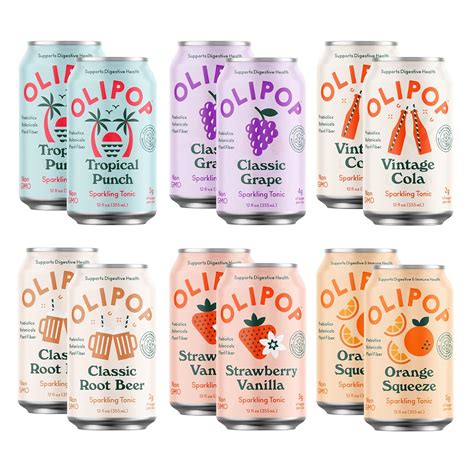 Olipop Variety Pack Sparkling Prebiotic Soda With Australia Ubuy