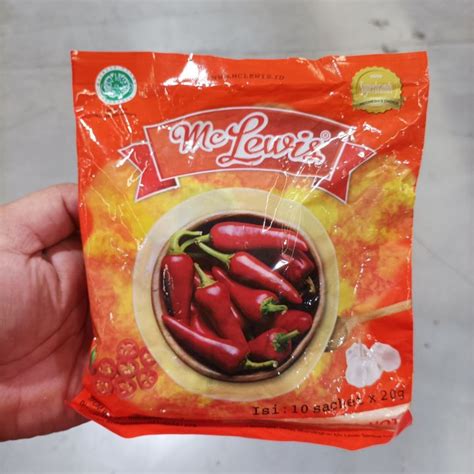 Saus Sambal Ekstra Hot Mc Lewis Saos Sambal Extra Pedas 10 Sacset Lazada Indonesia