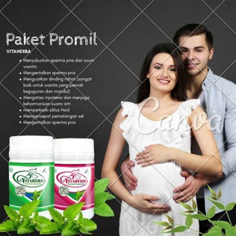 Jual PAKET PROMIL VITAHERBA OBAT HERBAL ALAMI KESUBURAN SUAMI ISTRI