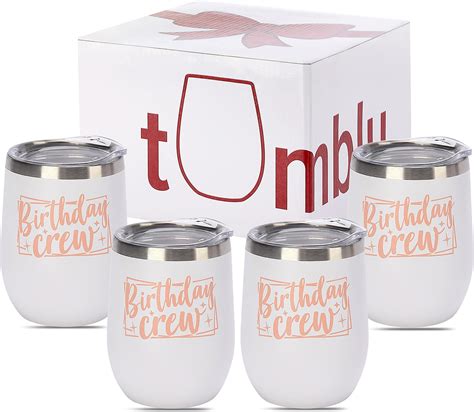 Amazon.com | 40 Party Crew Tumbler - 4 Pack - 22oz - 40th Birthday