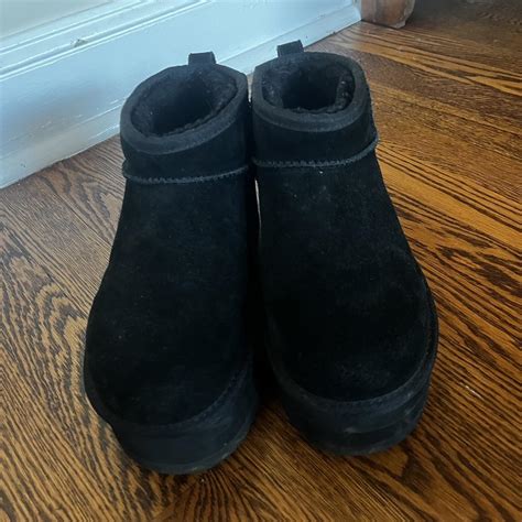 UGG black ultra mini platform~size 8 BRAND NEW - Depop