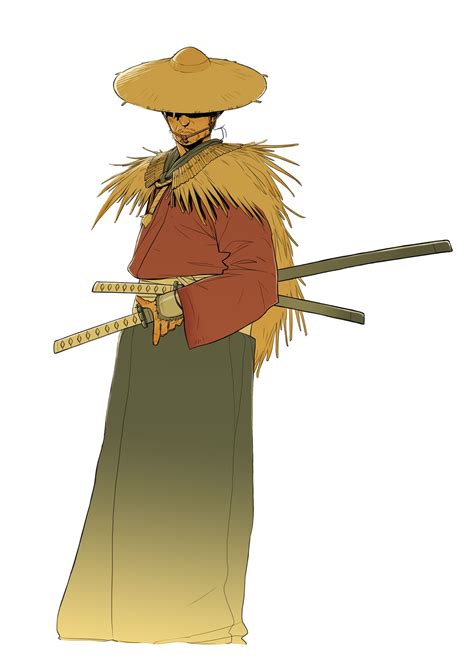 Самурай в соломенной шляпе - фото и картинки abrakadabra.fun