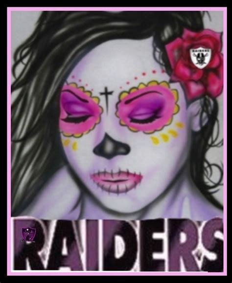 Raider Nfl Oakland Raiders Raiders Halloween Face Makeup