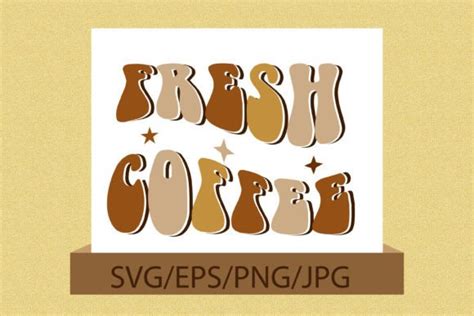 Fresh Coffee Retro Sublimation PNG Graphic By ML Design Creative Fabrica