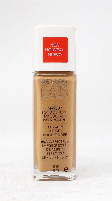 Revlon Nearly Naked Foundation Warm Beige Walmart