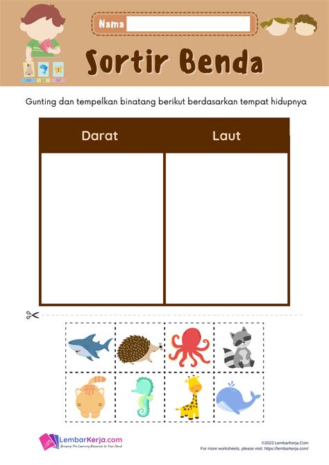 Contoh Soal Lembar Kerja Kognitif Untuk Anak Tk Contoh Otosection Otosection