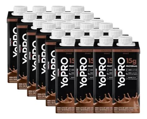 Kit C 24 Un Yopro Danone Chocolate 15g Proteina MercadoLivre