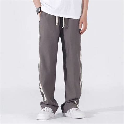 Unisex Waffle Jogging Pants Mens Fashion Casual Walker Pants Shopee