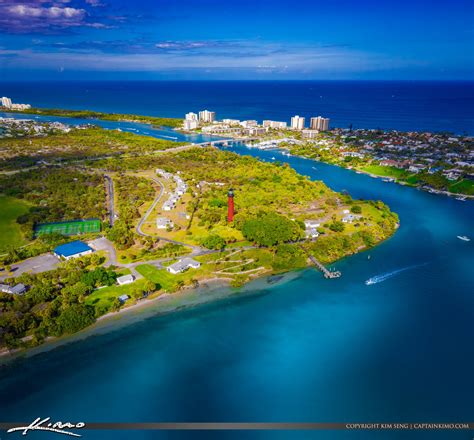 Jupiter Lighthouse Bluewater Aerial HDR Photography By Captain Kimo