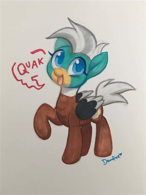 1414843 Safe Artist Dawnfire Oc Oc Only Oc Duk Bird Pone Duck