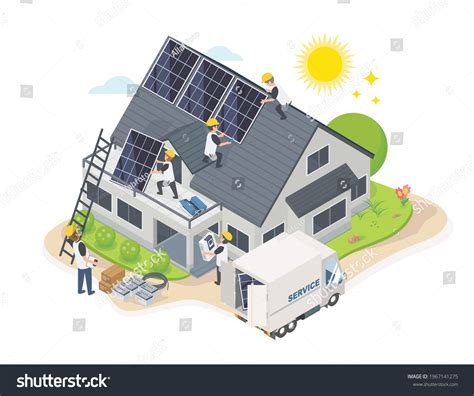 2,293 Solar panel install Stock Vectors, Images & Vector Art | Shutterstock