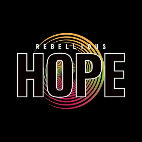 Premium Vector Hope Text Lettering Stylish Design