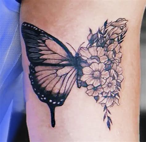 Butterfly Flower – Quick Temporary Tattoos