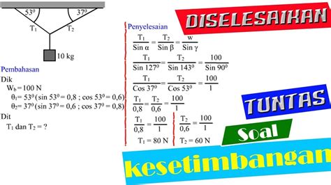 Soal Kesetimbangan Partikel Contoh Soal Kesetimbangan Partikel