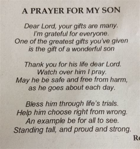 Prayer For My Son Words Of Wisdom Pinterest