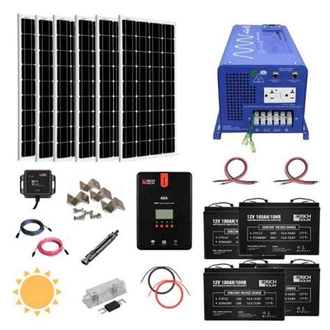 Complete Diy Solar Panel Kit Portable Generator