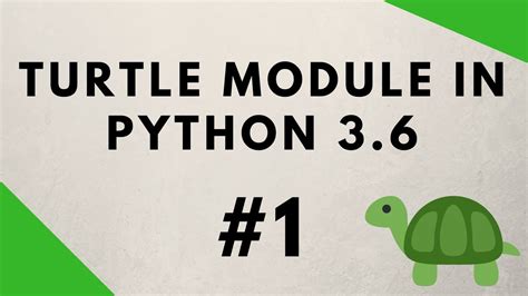 Python Turtle Graphics Tutorial Introduction Youtube