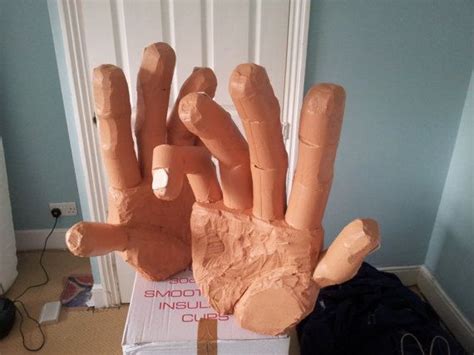 Items Similar To Giant Foam Hands Scale Costume Hands On Etsy