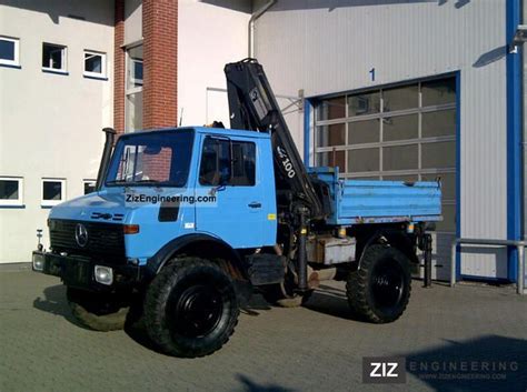 Unimog U1750 Flatbed With Crane 1996 Truck Mounted Crane Photo And Specs