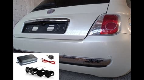 Fiat 500 Installation Of Parking Sensors Parktronic On The Rear Bumper