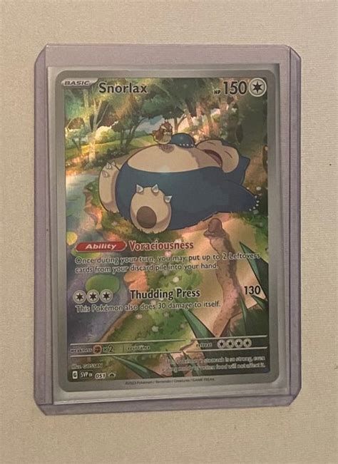 Pokemon Scarletandviolet 151 Snorlax Relaxo Fullart Promo 051 Kaufen