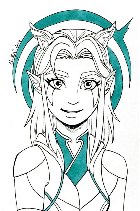 How To Draw Rayla From The Dragon Prince Easy Draw Easy