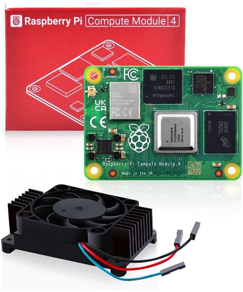 Raspberry Pi Compute Module 4 With Cm4 Heatsink Pwm Fan