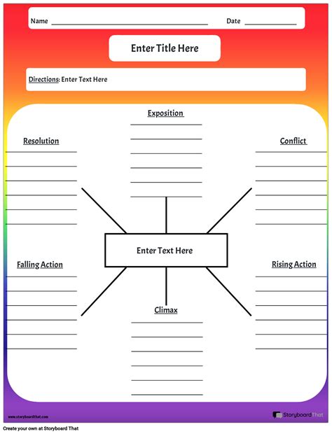 Plot Diagram Worksheet Templates | StoryboardThat