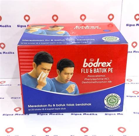 Bodrex Flu Batuk PE Box Isi 25 Strip 4 Tablet Obat Batuk Pilek