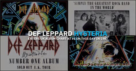 36 Years Ago DEF LEPPARD's HYSTERIA Album Enters UK Chart At Number One