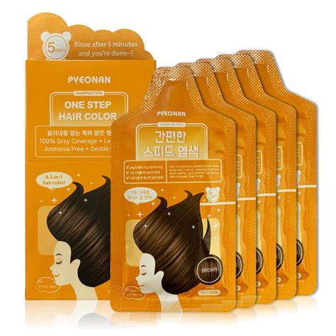 Natural Brown Permanent Hair Dye for Dark Hair - Instant Color with ...