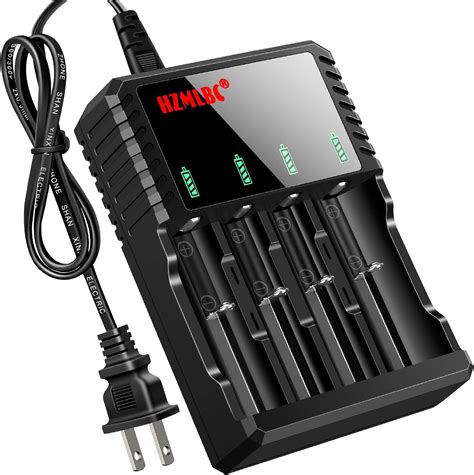 Amazon.com: 18650 Battery Charger Universal Smart 18650 Charger with ...