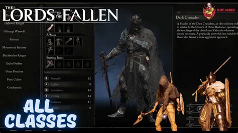 Lords Of The Fallen All Classes Youtube