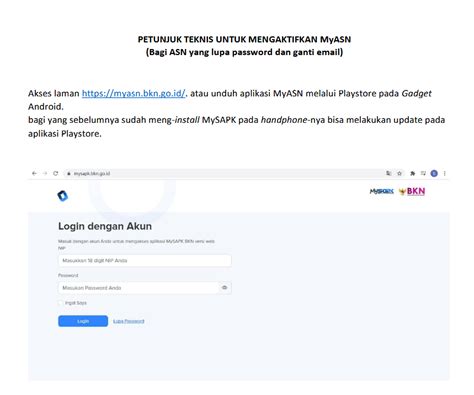 Petunjuk Teknis Mengaktifkan Mysapk Bkd Provinsi Ntt