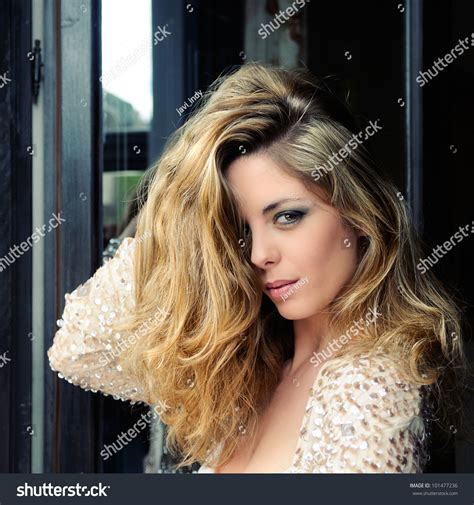 Portrait Sexy Blonde Woman Model Fashion Stock Photo 101477236 Shutterstock