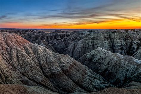 Glorious Sunset Badlands National Park Art National Parks Wall Art