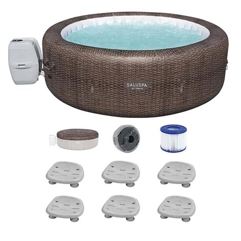 Bestway SaluSpa St Moritz Person Jet Hot Tub With Set Of Underwater Pool And Spa Seats