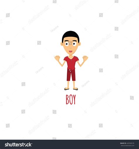 Boy Cartoon Character Vector Stock Vector Royalty Free 420598135 Shutterstock