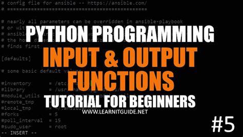 Use Input And Output Functions Python Programming